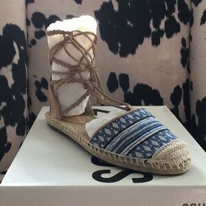 Schutz lace up gladiator espadrilles